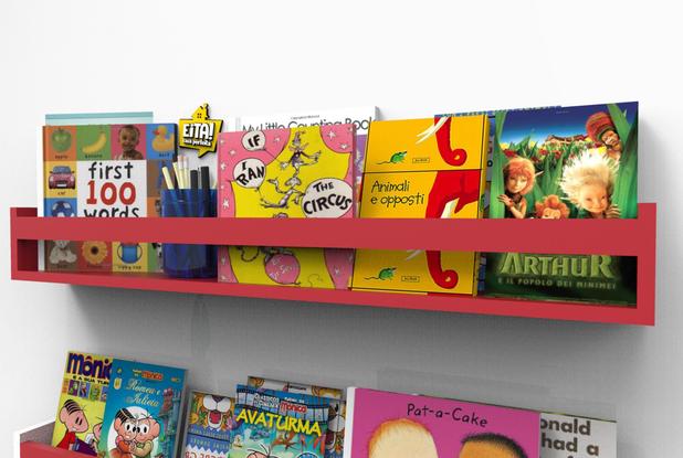Prateleira Colorida Nicho Livros Infantil Quarto Varias Cores 90cm - Eita! casa perfeita Menor preço em Prateleira Colorida Nicho Livros Infantil Quarto Varias Cores 90cm - Eita! casa perfeita