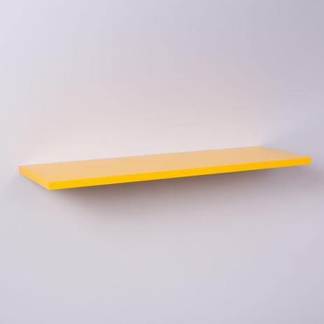 Prateleira Crie Fácil Amarela 40 X 25cm Com Suporte Invisível - Pontto lar Menor preço em Prateleira Crie Fácil Amarela 40 X 25cm Com Suporte Invisível - Pontto lar