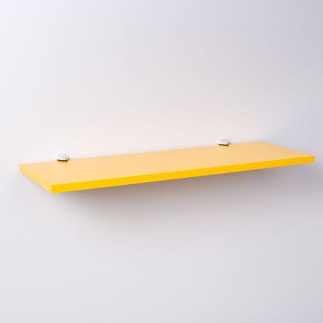 Prateleira Crie Fácil Amarela 60 X 20cm Com Suporte Tucano - Pontto lar Menor preço em Prateleira Crie Fácil Amarela 60 X 20cm Com Suporte Tucano - Pontto lar