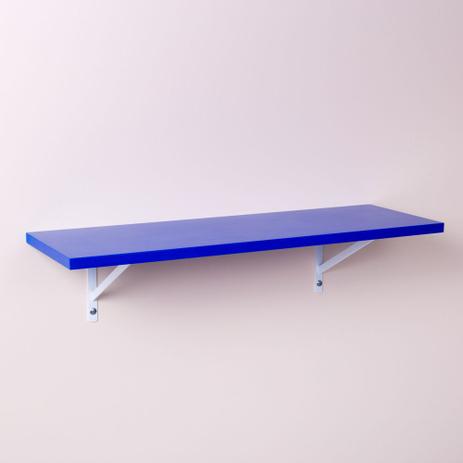 Prateleira Crie Fácil Azul 60 X 20cm Com Suporte Mão Francesa - Pontto lar Menor preço em Prateleira Crie Fácil Azul 60 X 20cm Com Suporte Mão Francesa - Pontto lar