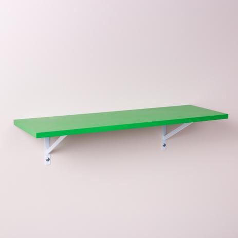 Prateleira Crie Fácil Verde 40 X 25cm Com Suporte Mão Francesa - Pontto lar Menor preço em Prateleira Crie Fácil Verde 40 X 25cm Com Suporte Mão Francesa - Pontto lar