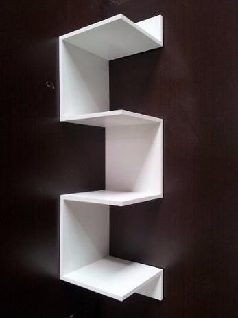 Prateleira  De Canto Reto Mdf Branco Estante Livros Nicho 80 - Kelan é boa?