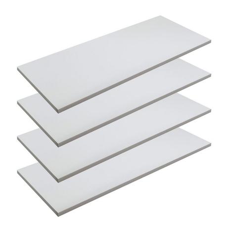 Prateleira De Parede em Mdf Branco 45x20 Com Suporte Invisível Kit Com 4 - Poma shop Menor preço em Prateleira De Parede em Mdf Branco 45x20 Com Suporte Invisível Kit Com 4 - Poma shop