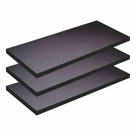 Prateleira De Parede em Mdf Preto 45x10 Com Suporte Invisível Kit Com 3 - Poma shop é boa?