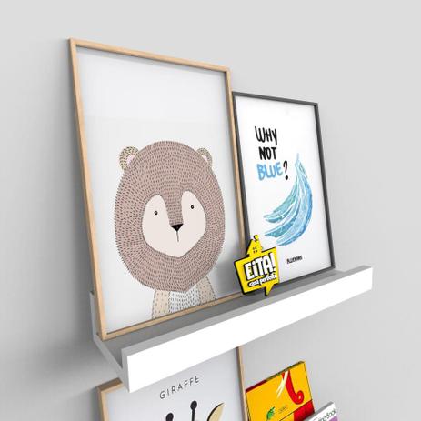 Prateleira Decorativa Canaleta Porta Quadro E Enfeites Organizadora 40cm - Eita! casa perfeita Menor preço em Prateleira Decorativa Canaleta Porta Quadro E Enfeites Organizadora 40cm - Eita! casa perfeita