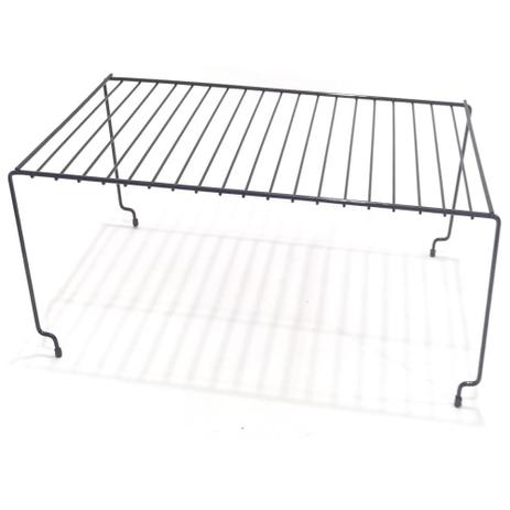 Prateleira Empilhável Suporte Aço Organizador Multiuso 44x25x18cm Armário Cozinha Closet Cor Preta - Nacional Menor preço em Prateleira Empilhável Suporte Aço Organizador Multiuso 44x25x18cm Armário Cozinha Closet Cor Preta - Nacional