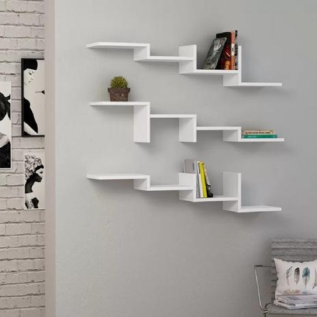 Prateleira escada branco nayan mix 3 peças 60x10x10 é ruim? Prateleira escada branco nayan mix 3 peças 60x10x10 é boa?