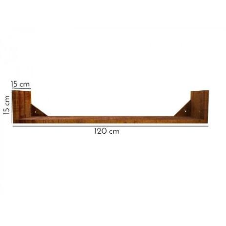 Prateleira Modelo U 120x15x15 Madeira De Demolição - Marcenaria garimpo mineiro Menor preço em Prateleira Modelo U 120x15x15 Madeira De Demolição - Marcenaria garimpo mineiro