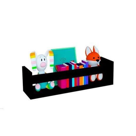 Prateleira Nicho MDF Preto Decorativo Livros Infantil Livreiro Quarto - Móveis Balbinott Menor preço em Prateleira Nicho MDF Preto Decorativo Livros Infantil Livreiro Quarto - Móveis Balbinott