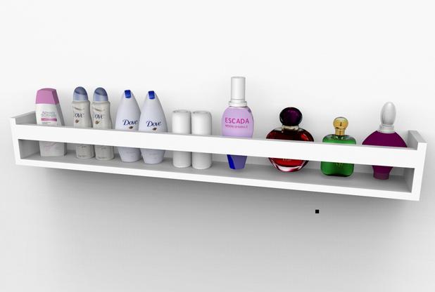 Prateleira Nicho Para Banheiro Cosméticos Perfume 90cm - Eita! casa perfeita Menor preço em Prateleira Nicho Para Banheiro Cosméticos Perfume 90cm - Eita! casa perfeita