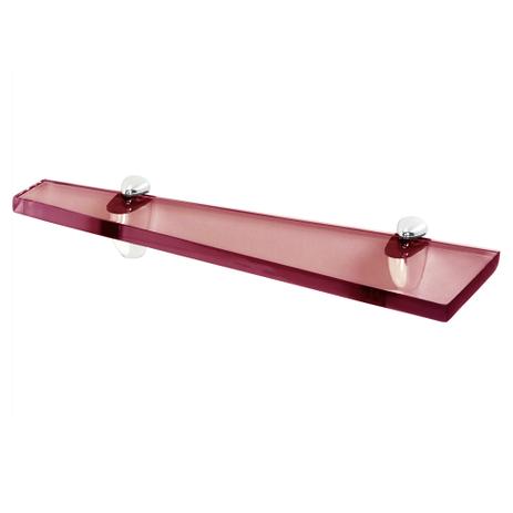 Prateleira Para Banheiros em Poliéster Pérola 42cm x 14cm Vinho Transparente - Pontto lavabo Menor preço em Prateleira Para Banheiros em Poliéster Pérola 42cm x 14cm Vinho Transparente - Pontto lavabo