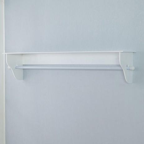 Prateleira Porta Fraldas Varão Quarto De Bebê - Branca Mdf - LuckBaby Menor preço em Prateleira Porta Fraldas Varão Quarto De Bebê - Branca Mdf - LuckBaby