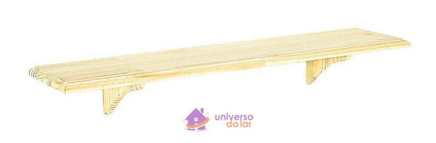 Prateleira Reta Natural 120cm x 20cm - Tramontina Menor preço em Prateleira Reta Natural 120cm x 20cm - Tramontina