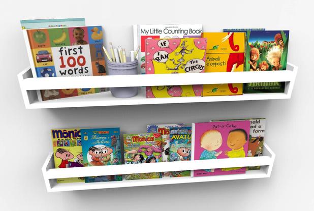 Prateleiras para Livros Infantis Quarto Bebê 90cm - 2 Peças - Eita! casa perfeita Menor preço em Prateleiras para Livros Infantis Quarto Bebê 90cm - 2 Peças - Eita! casa perfeita