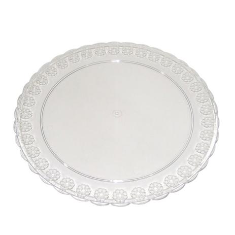 Prato Bandeja de Acrílico Redonda 36cm Três Triângulos - Três triangulos Menor preço em Prato Bandeja de Acrílico Redonda 36cm Três Triângulos - Três triangulos