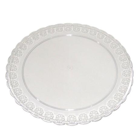 Prato Bandeja de Acrílico Redonda 40cm Três Triângulos Menor preço em Prato Bandeja de Acrílico Redonda 40cm Três Triângulos