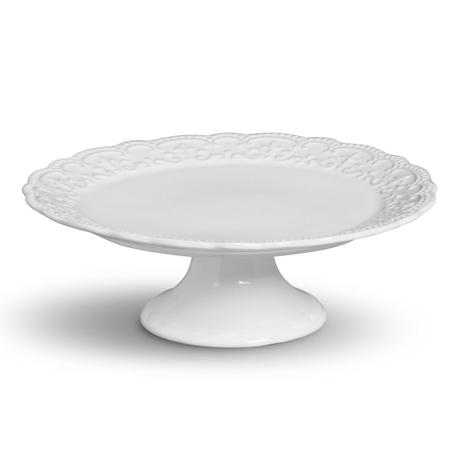 Prato de Bolo Cerâmica Passion G Porto Brasil Branco Menor preço em Prato de Bolo Cerâmica Passion G Porto Brasil Branco