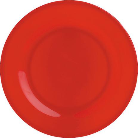 Prato de Melamina Raso 25cm Vermelho - Casa  video é boa?