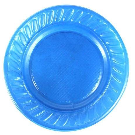 Prato de Plástico Descartável Azul Escuro 15cm - 10 Unidades - Aluá festas Menor preço em Prato de Plástico Descartável Azul Escuro 15cm - 10 Unidades - Aluá festas