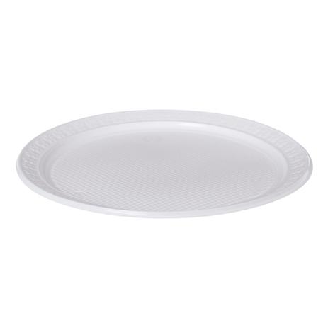 Prato de Plástico Descartável Branco Ø 26cm Raso com 10 Unidades Kerocopo Menor preço em Prato de Plástico Descartável Branco Ø 26cm Raso com 10 Unidades Kerocopo