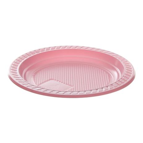 Prato de Plástico Descartável Ø 15cm Raso Pacote com 10 Unidades Rosa Copobras Menor preço em Prato de Plástico Descartável Ø 15cm Raso Pacote com 10 Unidades Rosa Copobras