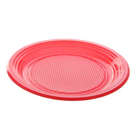 Prato de Plástico Descartável Vermelho Ø 15cm Raso com 10 Unidades Copobras Menor preço em Prato de Plástico Descartável Vermelho Ø 15cm Raso com 10 Unidades Copobras