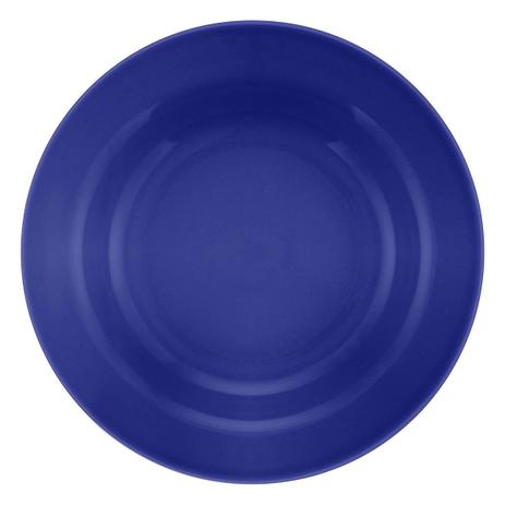 Prato de Porcelana Liso Fundo Donna Azul Biona Oxford - Azul / 23 Cm Menor preço em Prato de Porcelana Liso Fundo Donna Azul Biona Oxford - Azul / 23 Cm