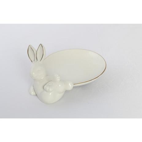 Prato De Sobremesa Coelho Páscoa Decoração Mesa Ouro - Cromus Menor preço em Prato De Sobremesa Coelho Páscoa Decoração Mesa Ouro - Cromus