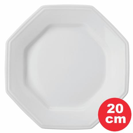 Prato de Sobremesa Porcelana Branca 20cm Linha Prisma. Pode ser usado em microondas e Lava-Louça - Schmidt Menor preço em Prato de Sobremesa Porcelana Branca 20cm Linha Prisma. Pode ser usado em microondas e Lava-Louça - Schmidt