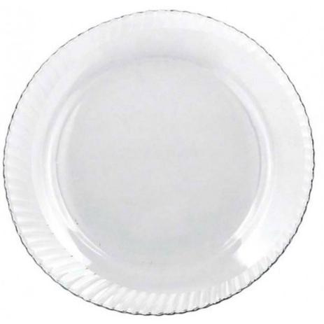 Prato de vidro raso 25cm - 401022t - Yazi Menor preço em Prato de vidro raso 25cm - 401022t - Yazi
