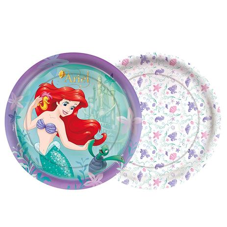 Prato Descartável Ariel Pequena Sereia 08 unidades Regina Festas - Festabox Menor preço em Prato Descartável Ariel Pequena Sereia 08 unidades Regina Festas - Festabox