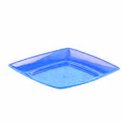 Prato Descartável Cristal Quadrado 150mm Cores - Amalu Menor preço em Prato Descartável Cristal Quadrado 150mm Cores - Amalu