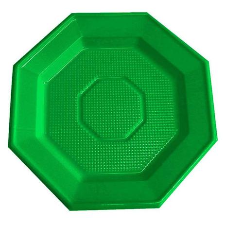 Prato Descartável Oitavado 16cm Verde Escuro 10Un. - Aluá festas Menor preço em Prato Descartável Oitavado 16cm Verde Escuro 10Un. - Aluá festas