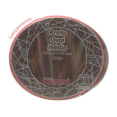 Prato Descartável Oval Preto Médio 17cm x 14,5cm com 10 Unidades Prafesta é boa?