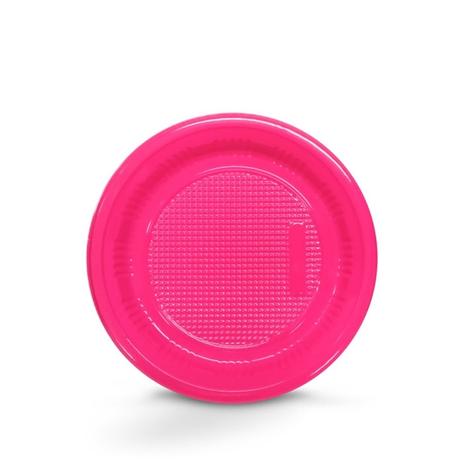 Menor preço em Prato Descartável Rosa Pink 15cm 10 unidades - Festabox