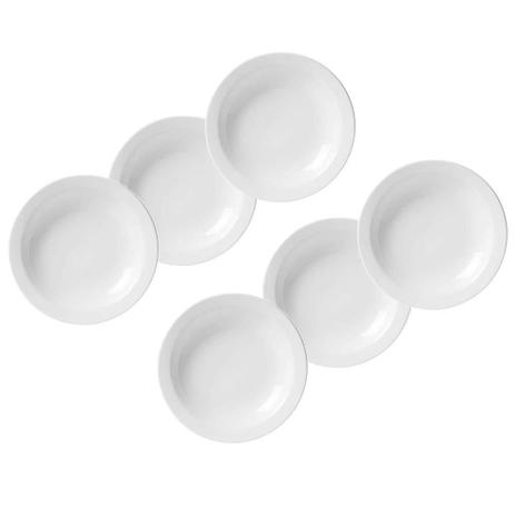 Prato Fundo 21,5cm Porcelana 6 Unidades - Germer Menor preço em Prato Fundo 21,5cm Porcelana 6 Unidades - Germer
