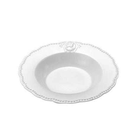 Prato Fundo de Porcelana Queen Branco 6 peças Lyor Menor preço em Prato Fundo de Porcelana Queen Branco 6 peças Lyor