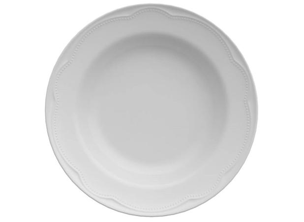 Prato Fundo Porcelana 20,5 cm Branco Cottage Germer - GMR 039 Menor preço em Prato Fundo Porcelana 20,5 cm Branco Cottage Germer - GMR 039