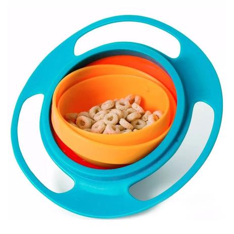 Prato Giratório Infantil Bebê Pratinho Mágico 360 Não Derrama A Comida Gyro Bowl - Thata esportes Menor preço em Prato Giratório Infantil Bebê Pratinho Mágico 360 Não Derrama A Comida Gyro Bowl - Thata esportes