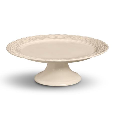 Prato para bolo etagiere peniche cru 37cm porto brasil Menor preço em Prato para bolo etagiere peniche cru 37cm porto brasil