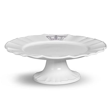 Prato para bolo etagiere windsor branco 37cm porto brasil Menor preço em Prato para bolo etagiere windsor branco 37cm porto brasil