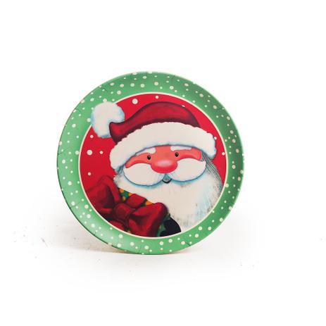 Prato Para Sobremesa Natal Papai Noel 18Cm Verde - Cromus Menor preço em Prato Para Sobremesa Natal Papai Noel 18Cm Verde - Cromus
