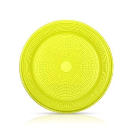 Prato Plástico Descartável Amarelo 15cm c/ 10 unds - Trik trik Menor preço em Prato Plástico Descartável Amarelo 15cm c/ 10 unds - Trik trik