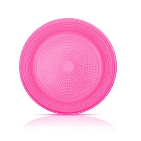 Prato Plástico Descartável Pink 15cm c/ 10 unds - Trik trik Menor preço em Prato Plástico Descartável Pink 15cm c/ 10 unds - Trik trik