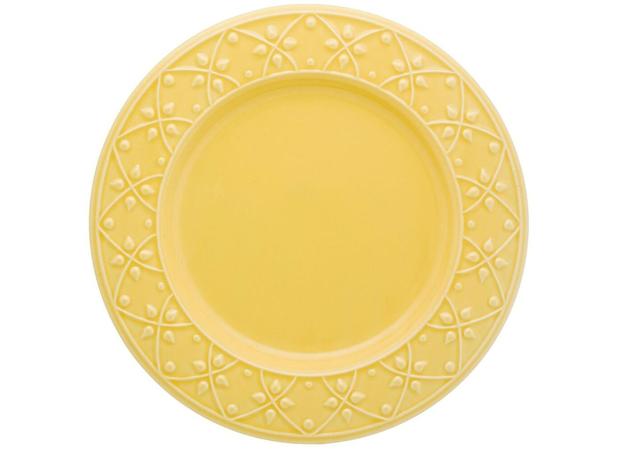 Menor preço em Prato Raso Cerâmica 26 cm Floreal Mendi Sicilia Amarelo Oxford - OXF 510