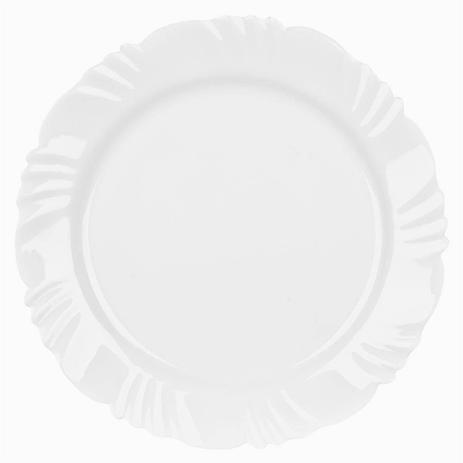 Prato Raso Opaline Pétala Branco Duralex - Nadir Menor preço em Prato Raso Opaline Pétala Branco Duralex - Nadir