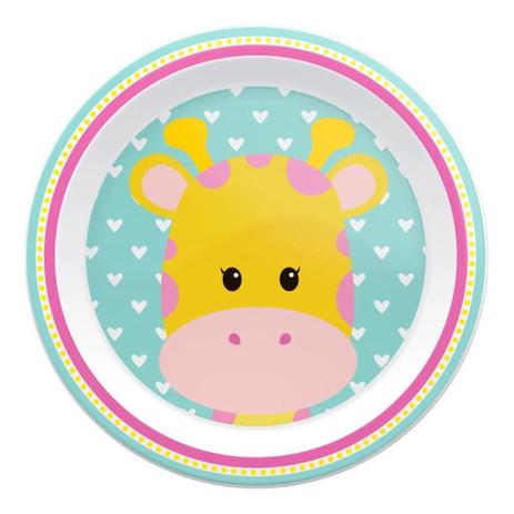 Prato Raso Papinha Alimentação Infantil Bebê Estampado - Buba Menor preço em Prato Raso Papinha Alimentação Infantil Bebê Estampado - Buba