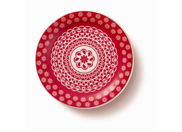 Prato Sobremesa Cerâmica 20 cm Floreal Renda Oxford - OXF 412 Menor preço em Prato Sobremesa Cerâmica 20 cm Floreal Renda Oxford - OXF 412