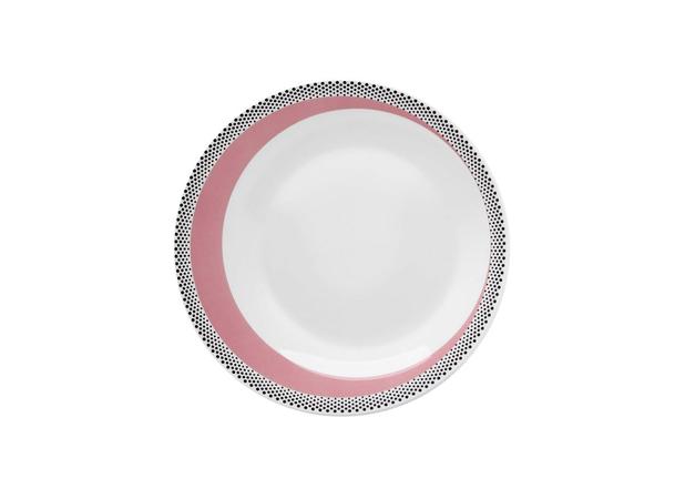 Prato Sobremesa Porcelana 21,5 cm Moon Candy Dots Oxford - OXF 326 Menor preço em Prato Sobremesa Porcelana 21,5 cm Moon Candy Dots Oxford - OXF 326