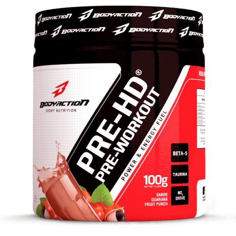 Pre-hd guarana/ ponche frutas 100g - bodyaction pre-treino - Body action é boa?